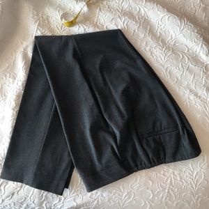 Classic Grey Pants with Subtle Elastic Waist Inset